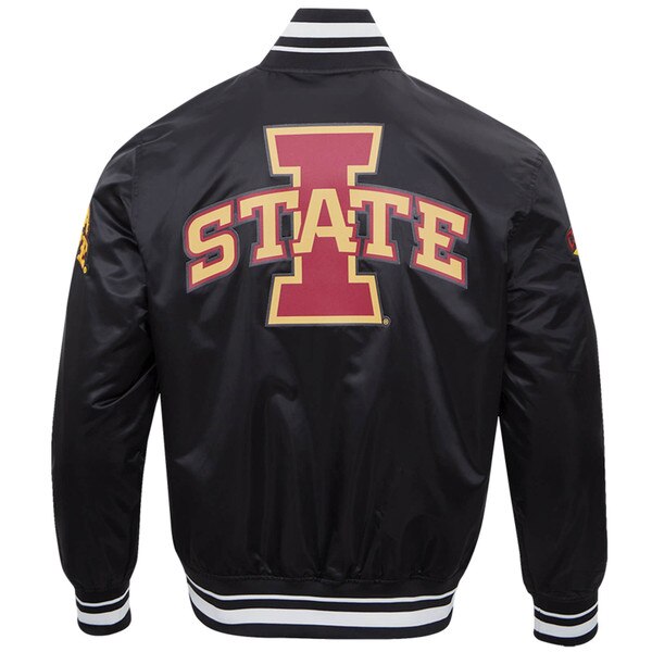 Pro Standard Iowa State Black Satin Jacket